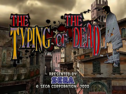 Typing of the Dead title screen for Sega Dreamcast